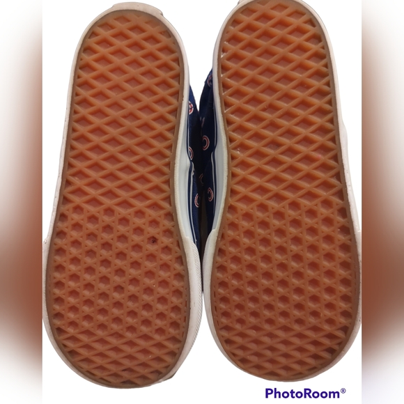 Vans retired Chicago Cubs print toddler sneakers size 9.5 - Picture 3 of 4